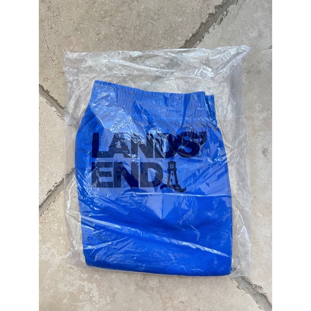 NEW Lands End Womens 4 petite 7in Chino Short Royal Cobalt Blue Mid Rise Stretch - Picture 12 of 12